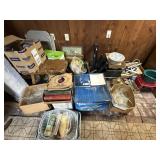 Contents - Punch Bowl Set, Records, Stool,