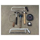 Saws, Hammers, Tape Measures