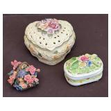Lena Liu Floral Music Box & Porcelain Floral