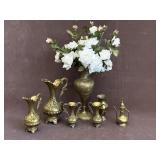 Brass Miniature Pitchers & Vases