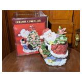 Ceramic Holiday Cookie Jar