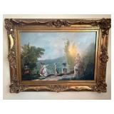 Framed Artwork "Terrace of the Chateau De Marly"