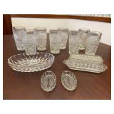 Anchor Hocking Wexford Glasses, Covered Butter