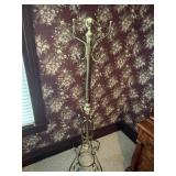 Brass Tone Coat Rack