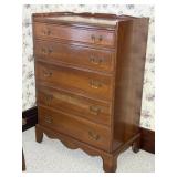 Tall Boy 5 Drawer Chest of Drawers