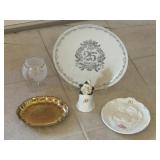 Anniversary Glass, Decorative Plates & Bell