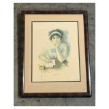 Framed Artwork 'Yes or No' by Alice Luella Fidler