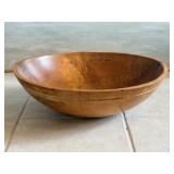 Large Wooden Dough Bowl