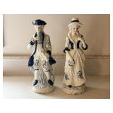 Victorian Era Gentleman & Lady Figurines