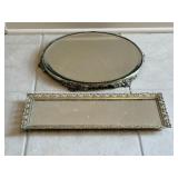 Mirrored Vanity Trays