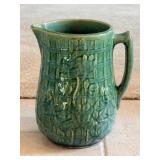 Stoneware Basket Weave Pitcher