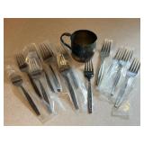 1847 Rogers Bros Silver Soldered Cup & Stainless