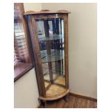 Oak Corner Curio Cabinet