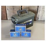 3 Full 12 Ga Shotgun Shell Boxes & Field Box