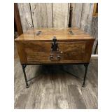 Vintage Rustic Flip Top Table