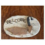 Canadian Goose Welcome Sign