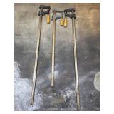 3 Wood Clamps