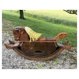 Handcrafted Wooden Rocking Horse