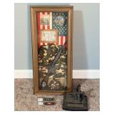 Military Shadow Box & Statue