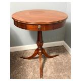 Mersman Style Drum Table with Pedestal Base