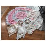 Crochet & Lace Table Cloths, Doilies, Etc.