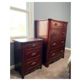 Davis Cabinet Company 4 Drawer Chest & Night Stand