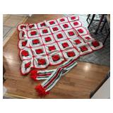Crochet Afghan Throw Blanket & Scarf