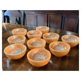 Fire King Peach Luster Bowls