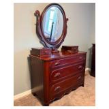 Davis Cabinet Co. Cherry Dresser with Swivel