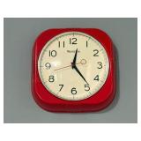 Westclox Red Wall Clock