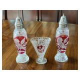 Hofbauer Crystal Byrdes Salt, Pepper & Toothpick