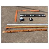 Level, Yard Sticks, Tape Measures, Etc.