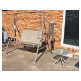 Patio Swing & Side Table