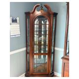Lighted Corner Glass Curio Cabinet