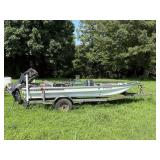 Bass Fishing Boat & Trailer