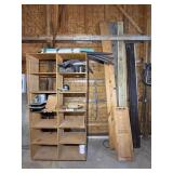 Wooden Shelving Unit & Ect