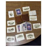 Vintage Railroad-Themed Playing Cards