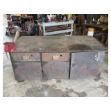Heavy Steel  Workbench w/ Vise