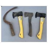 3 Axes & Hand Scythe