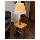 Floor Lamp with Magazine Rack