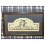 Framed Cross-Stitch Artwork