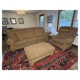 Sofa, Oversized Chair & Ottoman