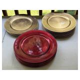 Red & Gold Chargers