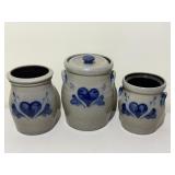 Rowe Pottery Works Stoneware Crocks