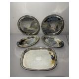 Serving Trays inc. WM ROGERS