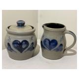 Rowe Pottery Works Stoneware Crocks