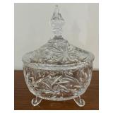 Bohemia Style Crystal Footed Candy Dish