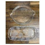 Glass Etched Serving Platters