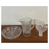 Pitcher, Bowl & Candy Dish