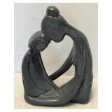 70's 'Girl Talk' Signed Sculpture